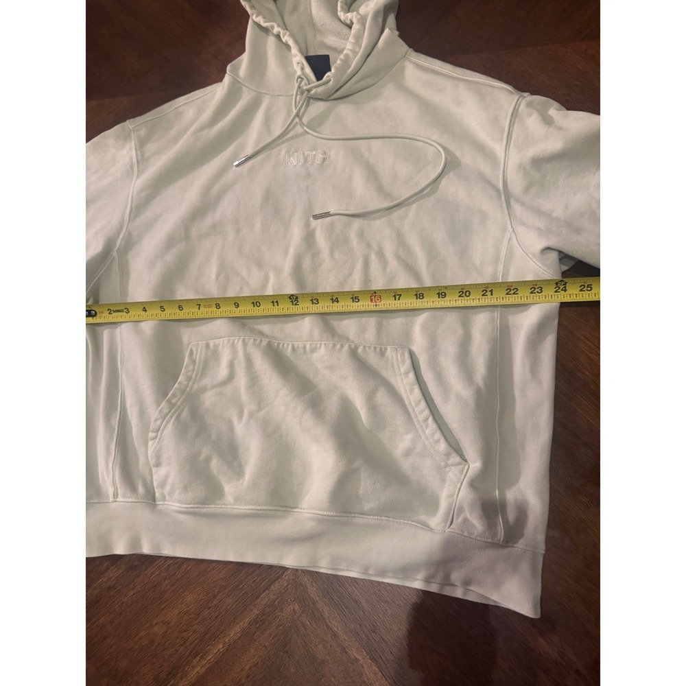 Kith Williams III Hoodie XL Mint Green KH2429 Embroidered Logo Pullover Mens - Picture 8 of 9